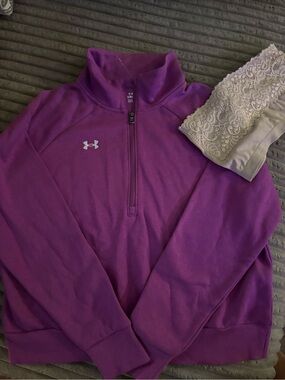 Under Armour Women's Purple Half-Zip Pullover